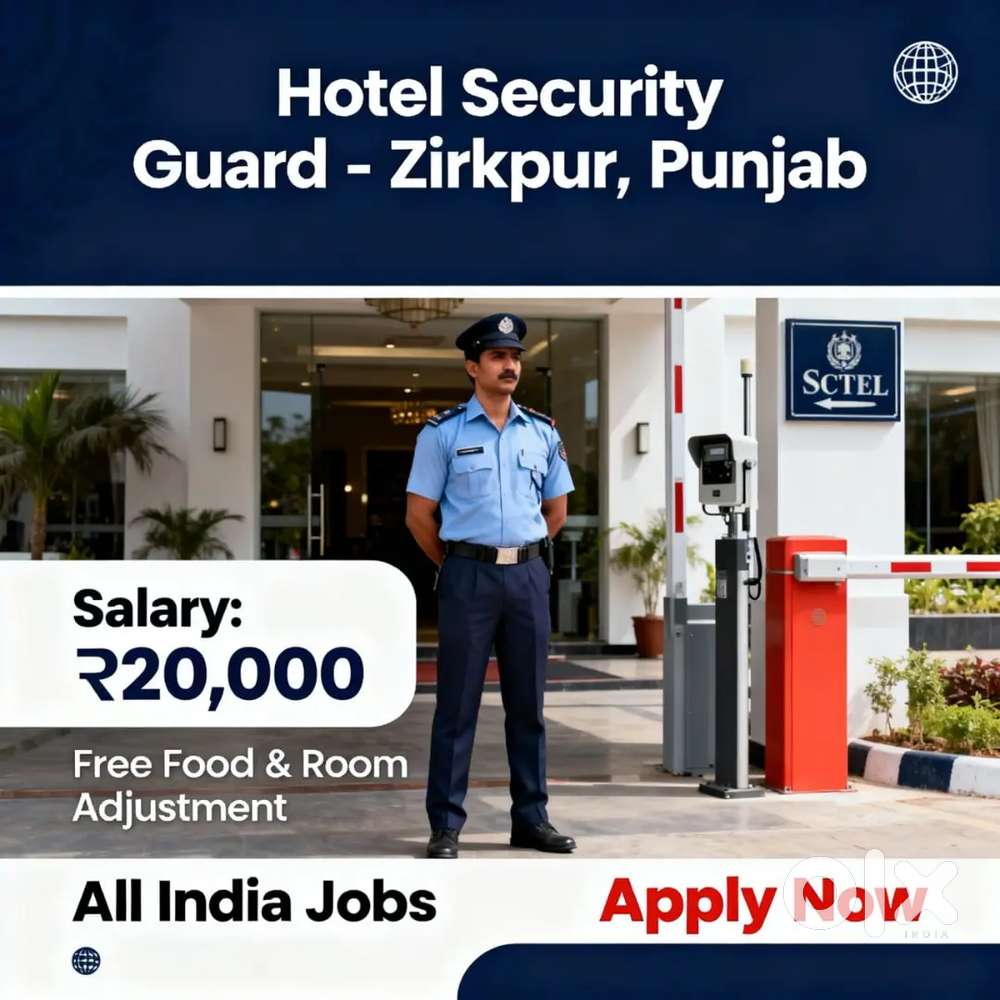 Security Jobs,  Food Free, Room Adjusted