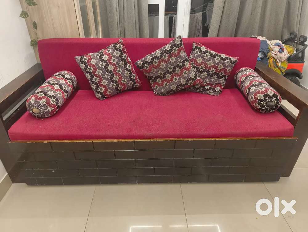 Teakwood sofa king sized is for sale