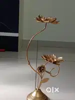Designer metal candle cum diya stand