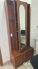 BED with mattress, DRESSING, TABLE, microwave