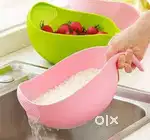 Rice and fruit washing bowl