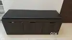 3 door shoe rack with seat