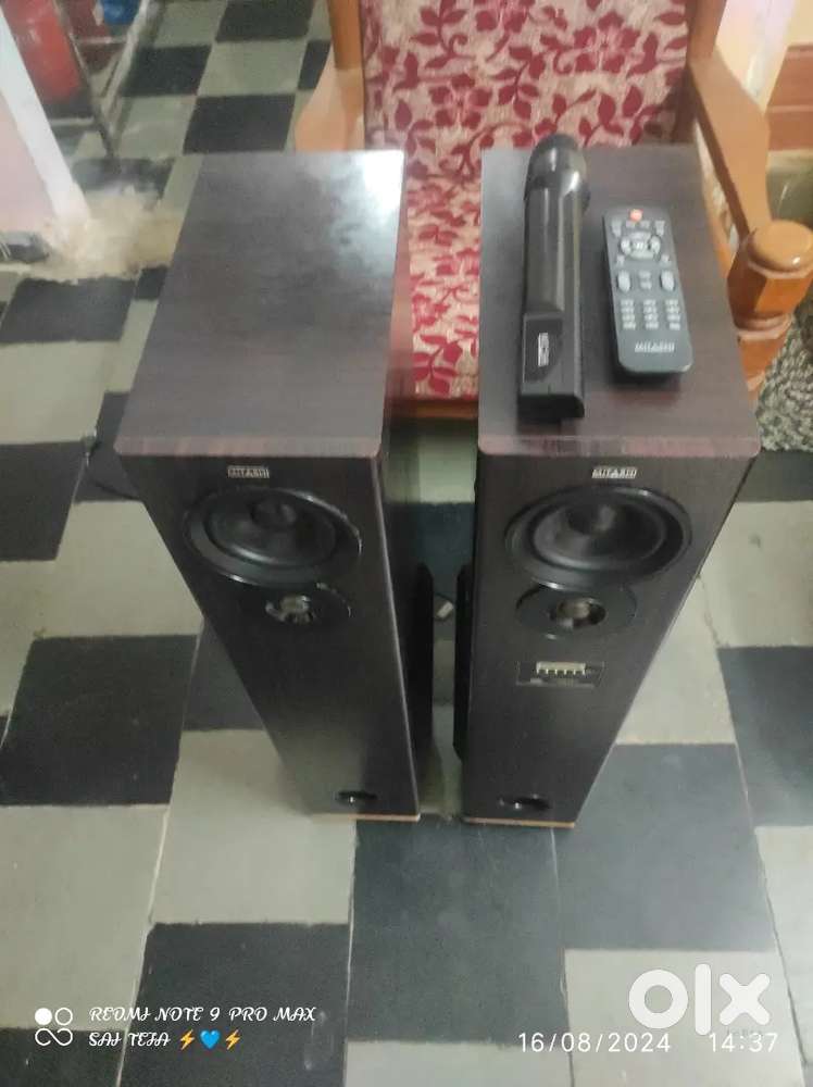 Mitashi 2.1 towers specker boxes heavy bass