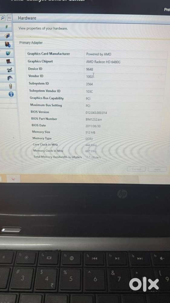 Hp pavilion series laptop in untouched condition