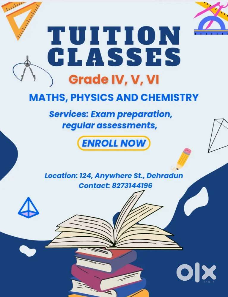 Home tuition for class 1-8th with all subjects