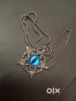 Evil eye chain with silver chain and with star
