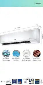 Cruise 01 ton 3 star split ac