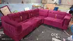Light pink colour l shape sofa set only available in STARF FURNITURE