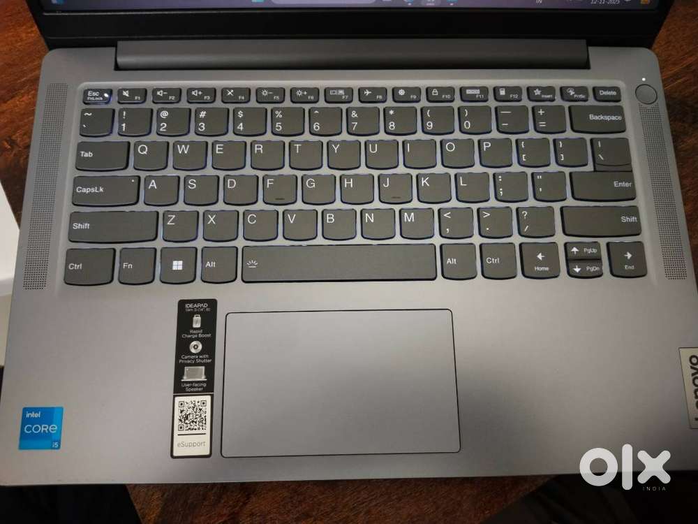 Laptop lenovo. Processor 12gen intel(R) core(TM) i5-12450H,  16gb ram