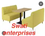 New cafeteria sofa lounge sofa restaurant furniture cafe furniture