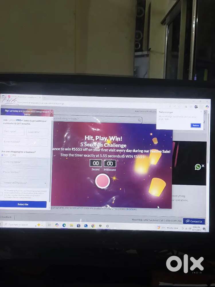 Lenovo PC 4 gb ram 1tb storage and full details are on the picture no