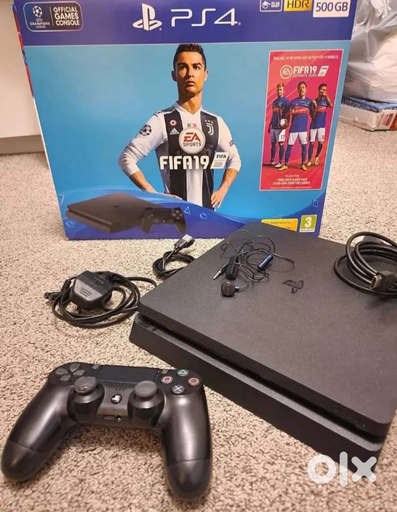 Sony PlayStation 4 Slim 500GB Console - Black + 2 Games