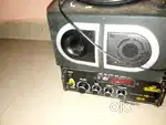 Deltron speaker with woofers and amp