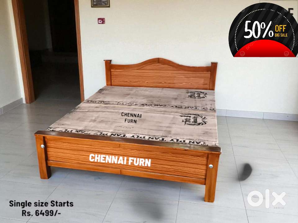 Wooden Cot , Bed , Single , Double , Queen , King size * j5
