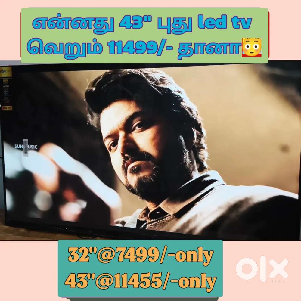 43 inch UHD smart Android led just 11333 only call now for booking