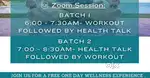 Online workout classes