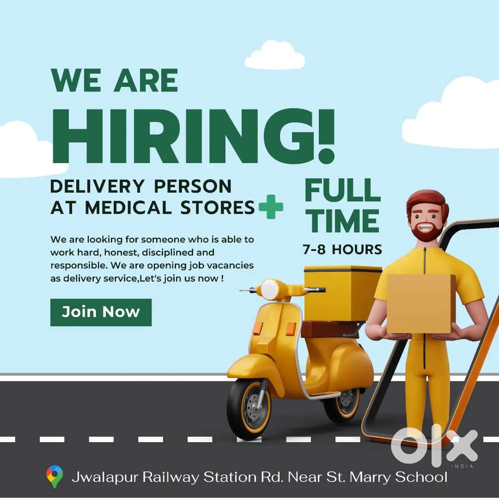 Vacancy: Delivery Person for Medical Store – Local Delivery Only