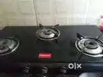 Fabiano 3burner glass top gas chulha