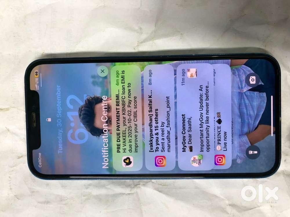 iPhone 12      100% battery all original one day backup