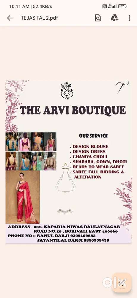 Karigar ladies customised clothes blause dress