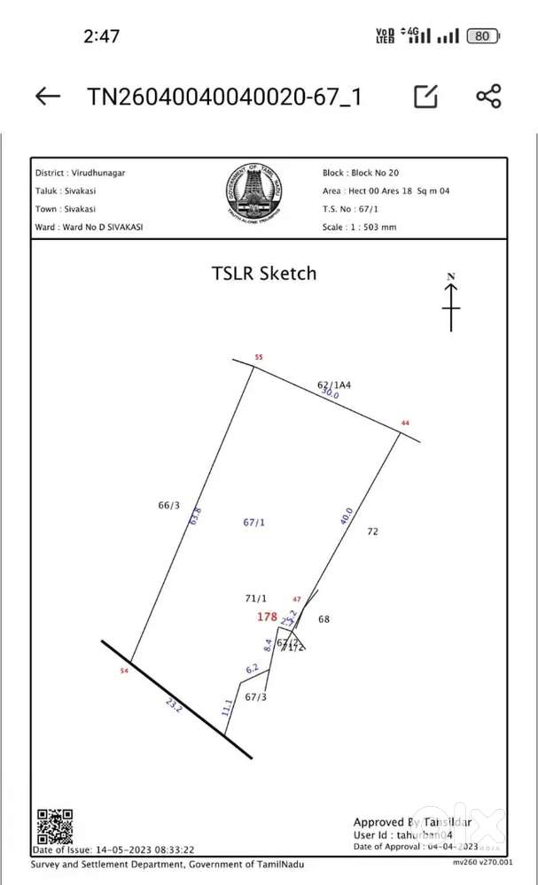 Commercial property near Sivakasi Corporation office