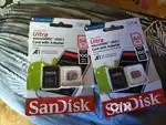 SanDisk Ultra micro Sd card - 64 gb. Pack of 2. Only 2 days use