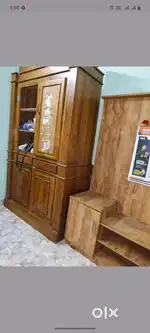 Wooden Almara, Tv stand, Kattil