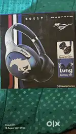 Boult Mustang bluetooth head phone brand new open box