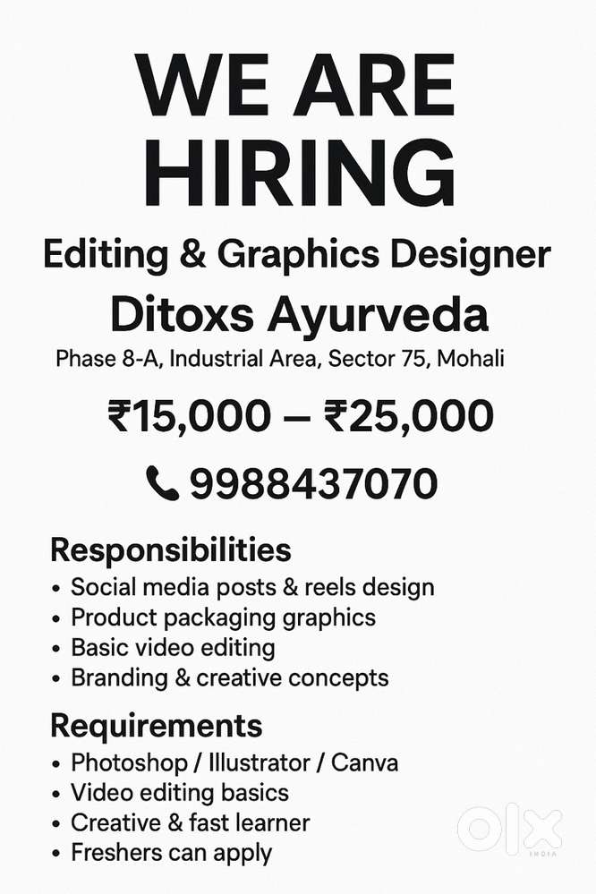 Hiring: Social Media Manager + Editor + Designer