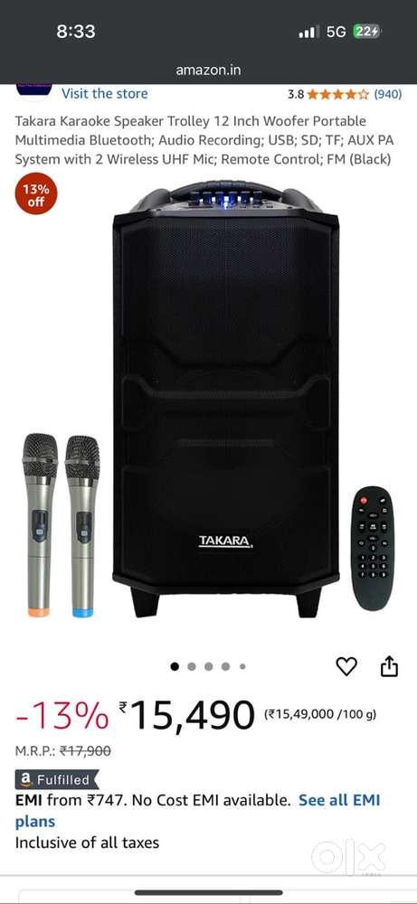 Takara 6112 karaoke best singing speaker