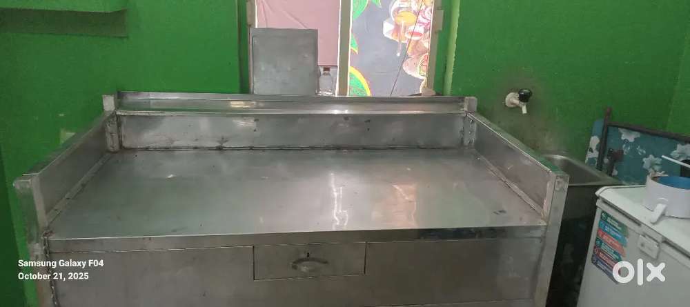 TEA STEEL STALL,MILK BOILER&Gas Operated Dosa Bhatti with Burner