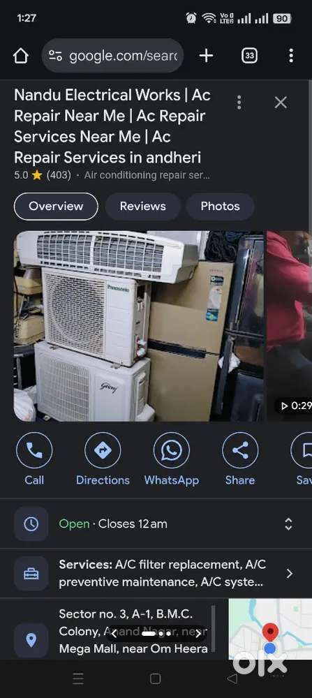 Ac repair sale's and service