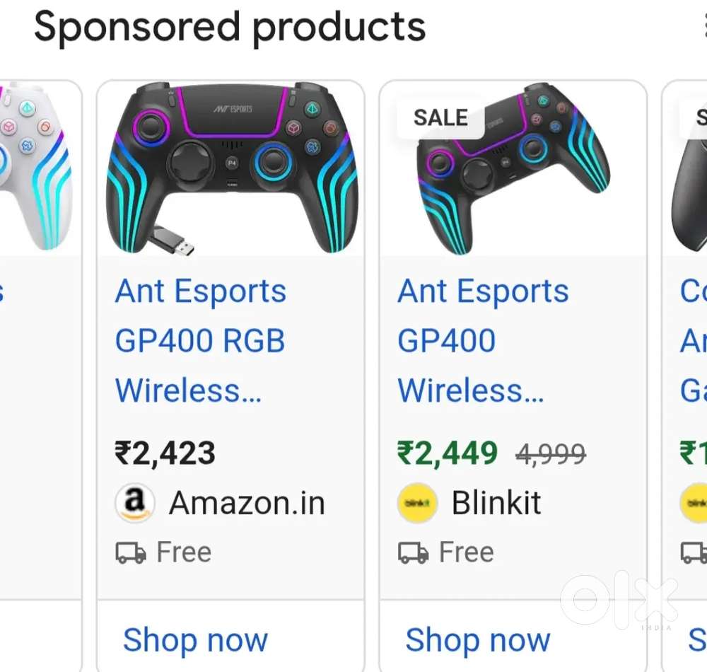 Gaming game pad antsports gp400 and lapscare lm154 15.5 inch monitor.