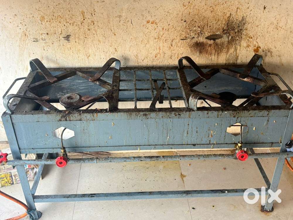 Double burner gas stove