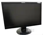 Computer monitor and keyboard