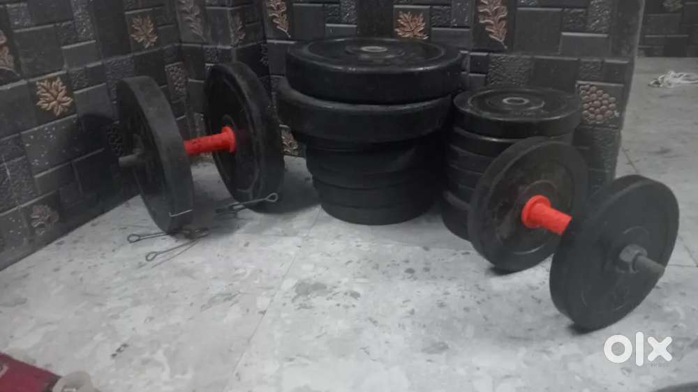 GYM WEIGHT PLATES LIFELONG RUBBER MATERIAL RS 18 PRATI KILO( KG )BHAAV