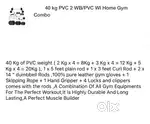 40kg Home Gym Combo + Bench – Full Set Only ₹4,000