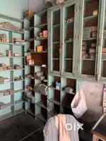 Wooden shop fitting.
