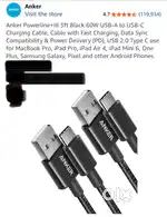 Anker powerline Type C to USB Cable