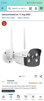 Trueview 3mp Wifi Outdoor/indoor camera