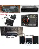 Sony Cassette player, Car Amplifier, Equalizer, HD Rush