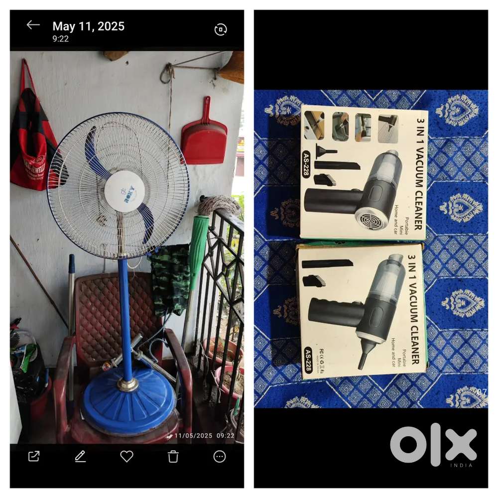 Stand Fan & 3 in 1  Vacuum cleaner