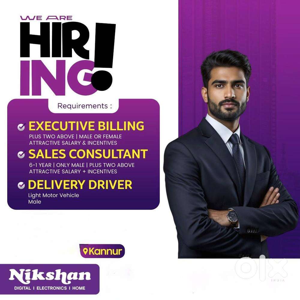 DELIVERY DRIVER, PACKING & DELIVERY, SALES CONSULTANT, EXE BILLING