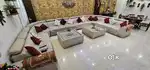 14 seater sofa with 2 central table