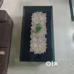Centre Tea Table solid full glass top