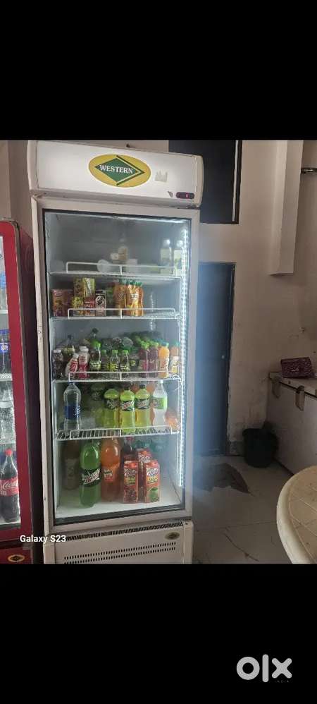 Cold drink fridge ( Visicooler ) and Fast food steel counter