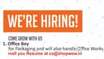 Office Boy Required