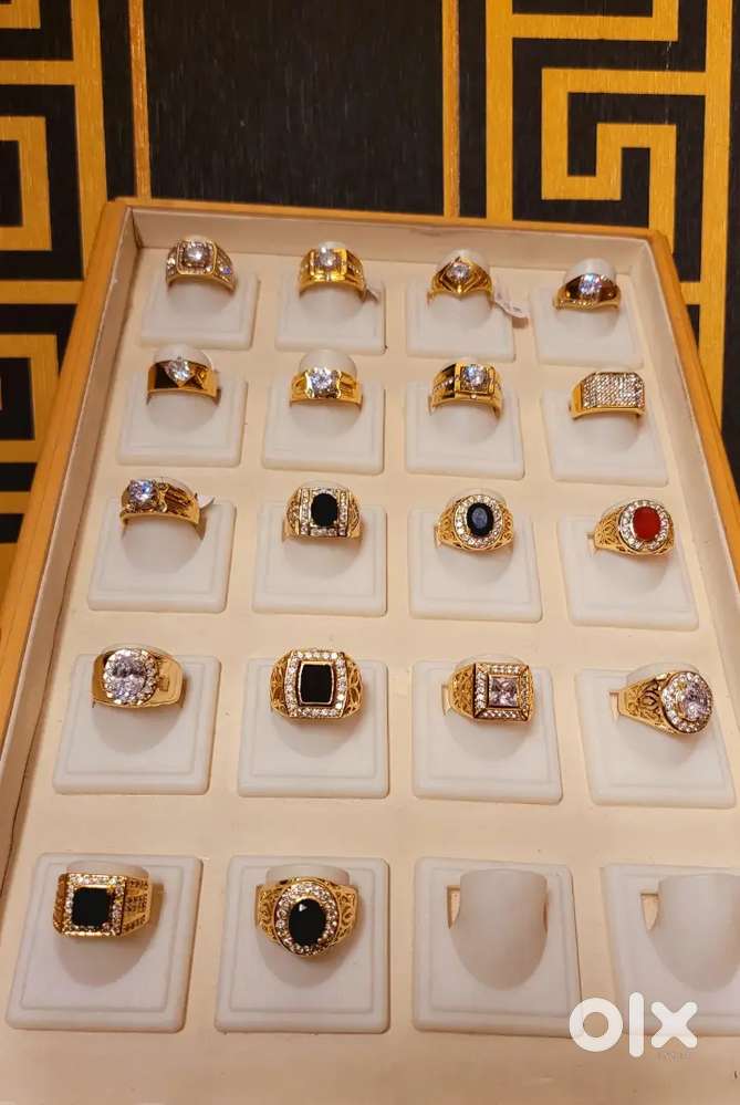 Luxury 22k gold plated amrican Daimond Rings Premium Quality