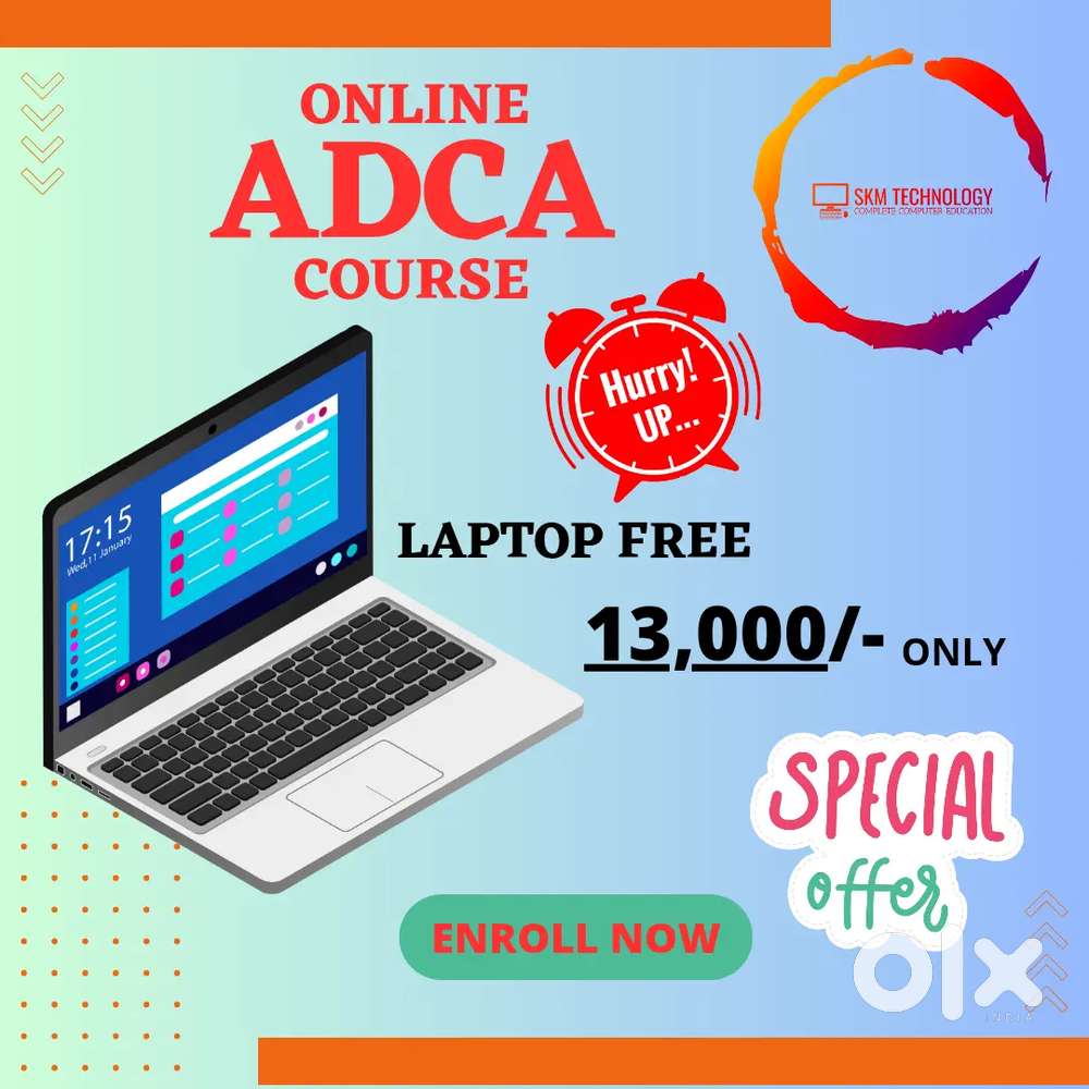 Online Computer class with Laptop for life time