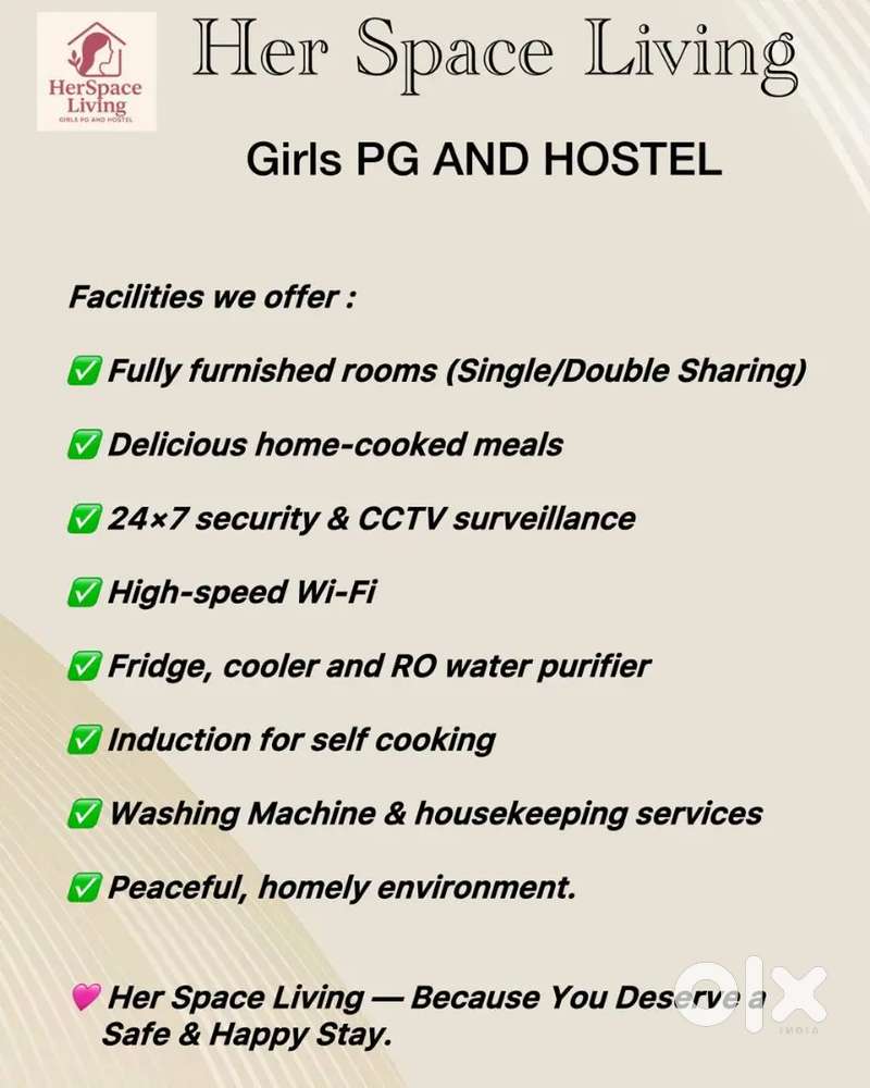 Her Space Living Girls PG and Hostel
